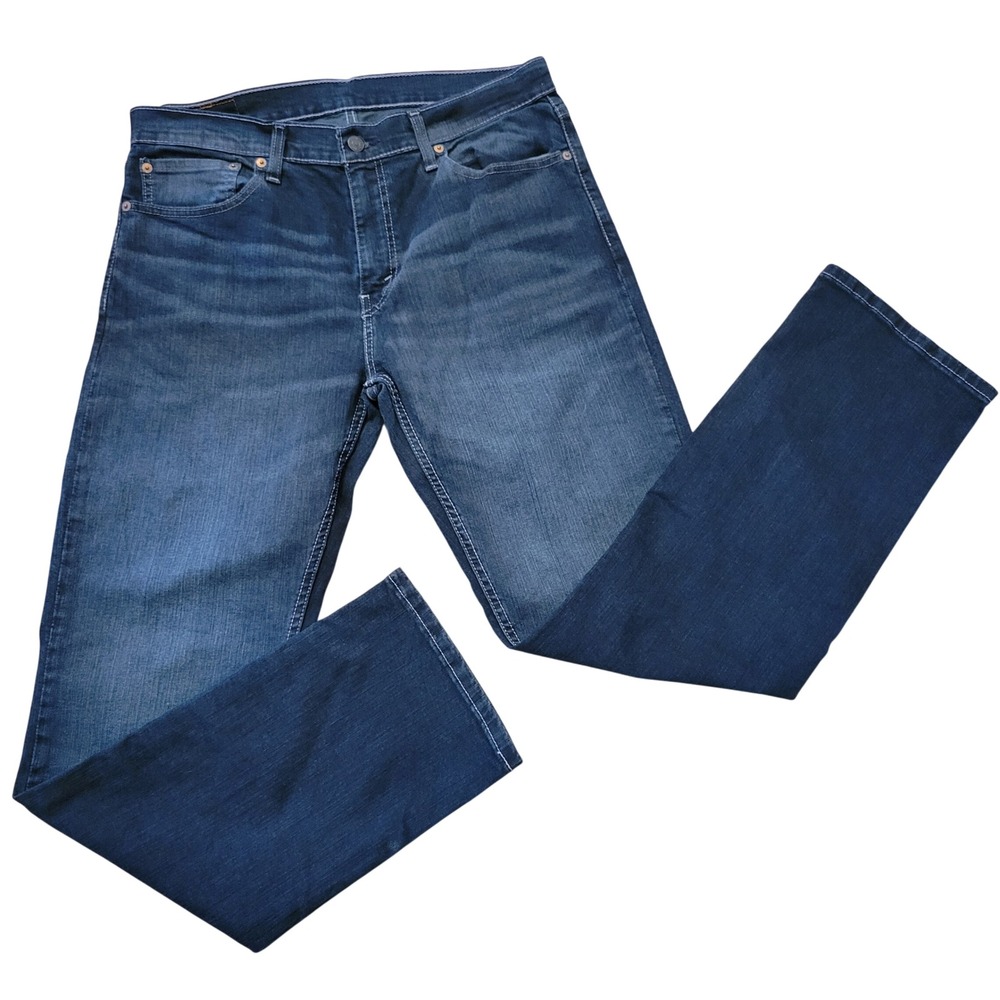 Levis 559 Relaxed Straight Jeans 33x32‎ Dark Wash Blue Denim Comfort Normcore